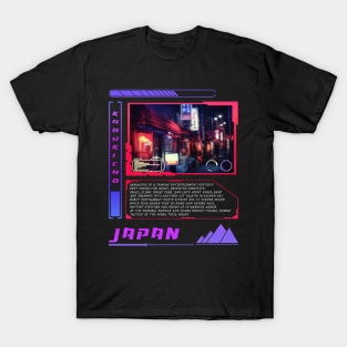 Japan Cyberpunk - Front View T-Shirt